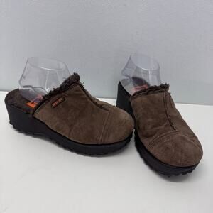 Rocket Dog Fran Platform Clog Mule Brown 8.5 Chunky Retro Y2K Style Boho Western